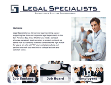 Tablet Screenshot of legalspecialists.net